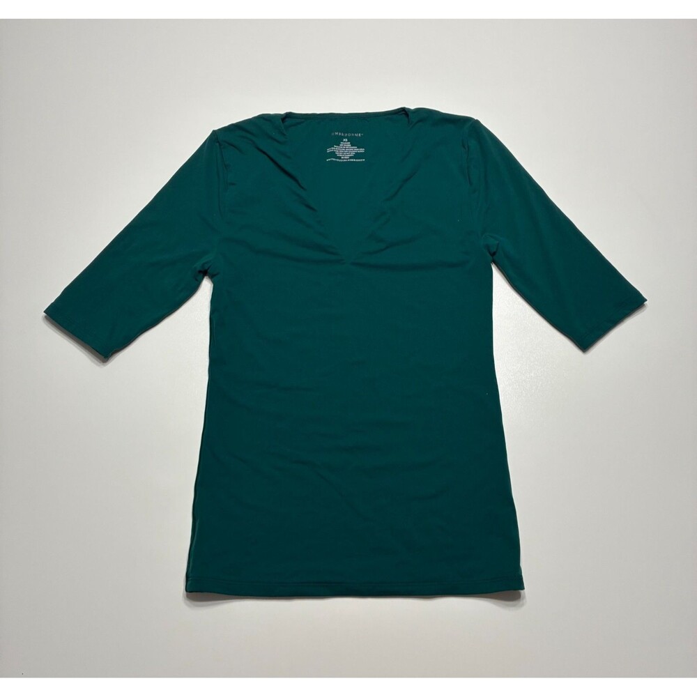 WHBM FORME Women’s Green Performance T-Shirt Size XS Stretch